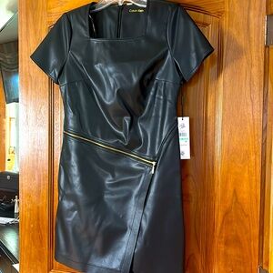 Black Calvin Klein Faux Mini